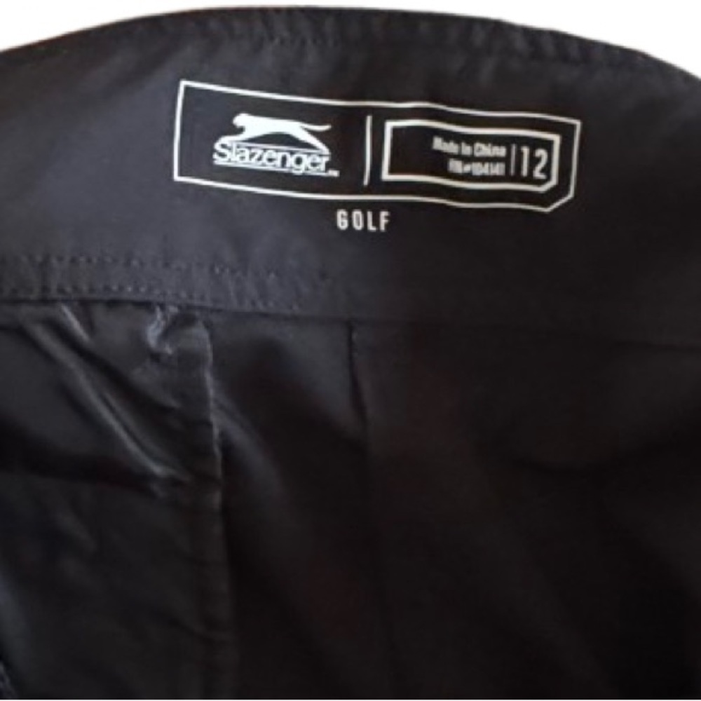 Slazenger Black Athletic Golf Shorts Versatile Design - Picture 2 of 9